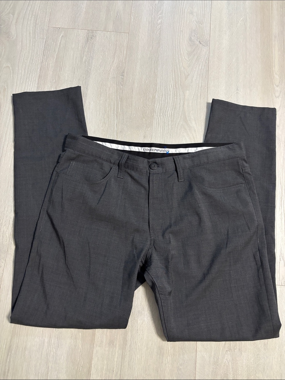 🔥BUNDLESALE Men’s 36/34 Emporio Armani Dress Casual Flat Front Virgin Wool Pants